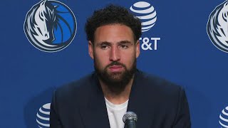 It hurts to be on the other side of a Steph Curry flurry  Klay Thompson reacts to return vs GSW [upl. by Cassell]