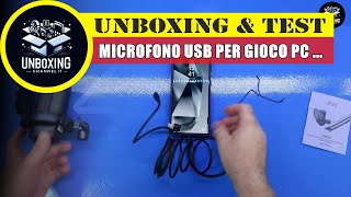 Microfono USB per gioco PC con cancellazione del rumore e RGB  uhuru [upl. by Haidabo]