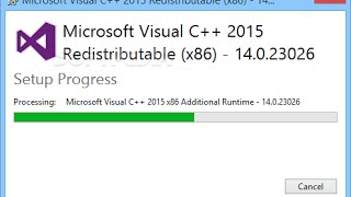 How to Download and Install Visual C Redistributable Packages for Visual Studio 2015 [upl. by Anibur]