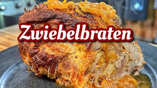 Zwiebelbraten aus dem Dutch Oven mit Sauce  Westmünsterland BBQ [upl. by Trub]