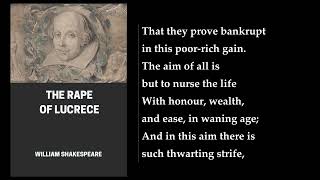 The Rape of Lucrece By William Shakespeare Audiobook [upl. by Ettelorahc]