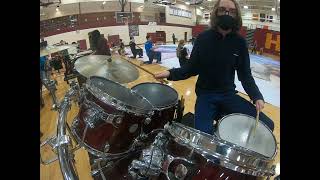 2022 Irondale Winter Drumline Drumset Cam [upl. by Petulia]