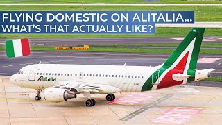 TRIPREPORT  Alitalia ECONOMY  Venice  Rome Fiumicino  Airbus A319 [upl. by Dyanna]