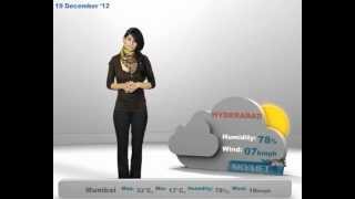 Skymet Weather Report  India December 19 2012 [upl. by Witte688]