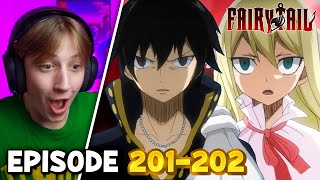 ZEREF amp MAVIS  Fairy Tail Episode 201 amp 202 Reaction [upl. by Armillia558]