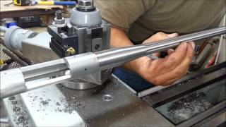 Receiver truing and Barrel threading with timing [upl. by Anne-Corinne971]