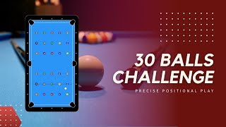 30 Ball Challenge  Pool drill [upl. by Elleirda809]