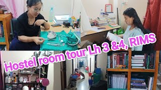 Medical college hostel room tour Lh 3amp4 RIMS Imphal  some random questions with friends 🙂 [upl. by Vigen]