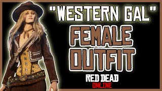 quotWestern Galquot Female Outfit  Tutorial  Ideas  RDR2 Online  Red Dead Redemption 2 Online [upl. by Lebatsirhc]