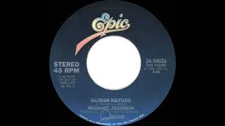 1983 HITS ARCHIVE Human Nature  Michael Jackson stereo 45 single version [upl. by Reemas517]