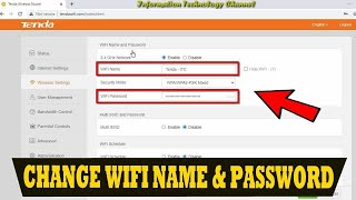 How to change tenda router admin password and LAN IP  How to change wifi password [upl. by Divadleahcim]