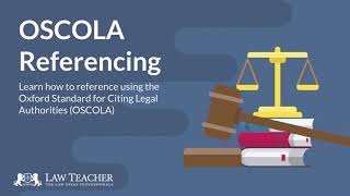 OSCOLA Referencing Guide  LawTeachernet [upl. by Scott]