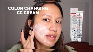 COLOR CHANGING CC CREAM amp CC EYE REVIEW amp WEAR TEST  ERBORIAN  BAHASA  catleyadea [upl. by Vey]