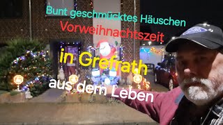 Bunt geschmücktes Häuschen in der Vorweihnachtszeit in Grefrath youtube Video sehr schön anzusehen [upl. by Hamlin]