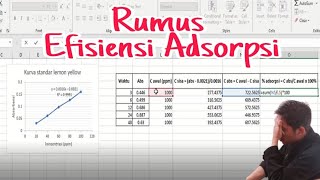 RUMUS WOW Efisiensi Adsorpsi  Kimia part 03 [upl. by Calvano]