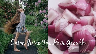 ONION JUICE FOR EXTREME HAIR GROWTH Stop Hair loss amp Grow Long Hair [upl. by Oyam597]