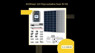 ACOPower 12V Polycrystalline Solar RV Kit [upl. by Maxma]