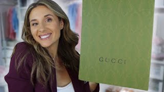 GUCCI BAG UNBOXING 💚AND HOW I SAVED 1000 💰 [upl. by Cannell]