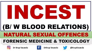 Incest  Natural Sexual offence  Dr Krup Vasavda [upl. by Yevoc23]