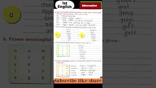 std 1st sub English 1Alphabet song workbook answer shortvideo shorts rrcreations1310 short [upl. by Nyltyak]