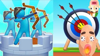 Archery Bastions VS Bubble Shooter 2025 All Best Games New Satisfying Top Free Game AndroidiOS [upl. by Aihsela930]