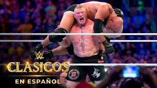 LUCHA COMPLETA — Goldberg vs Brock Lesnar WrestleMania 33 [upl. by Atiuqin]