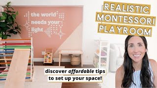 HOW TO SET UP MONTESSORI PLAYROOM for 2 Year Old How We Montessori At Home [upl. by Arhat213]