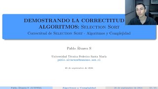 Selection Sort ver comentarios  Correctitud de Algoritmos  Algoritmos y Complejidad [upl. by Rodrick251]