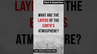 What are the layers of the Earths Atmosphere factshorts [upl. by Ailhad569]