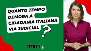 Quanto tempo demora a cidadania italiana via judicial [upl. by Ariad]