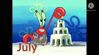 All 12 Months of the year portrayed by Spongebob [upl. by Ecire]