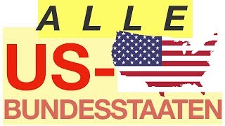 All US states  Alle US Bundesstaaten [upl. by Ylrevaw]