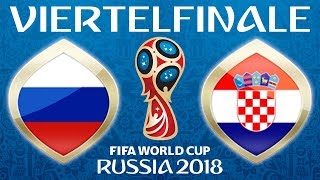 Fussball WM 2018 · VIERTELFINALE · Russland  Kroatien · 07072018 · Lets Play Fifa 18 WM PS4 60 [upl. by Aserret336]