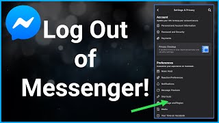 How To Log Out Of Facebook Messenger On iPhone [upl. by Atiraj]