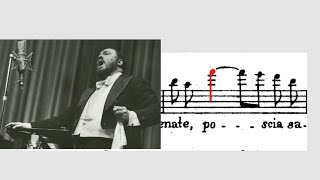 Pavarotti Sings HIGH F Aria  Bellini I puritani  Act III  Credeasi misera [upl. by Halas421]