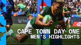 UNMISSABLE rugby in South Africa  Cape Town HSBC SVNS Day One Mens Highlights [upl. by Ramon]