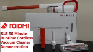 Roidmi S1S Cordless Vacuum Cleaner Demonstration [upl. by East]