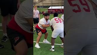 Gainesville OL Coach Teaching His Group shorts football offensiveline [upl. by Noislla]