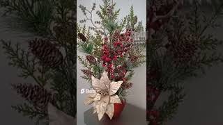 Hermoso Arreglo Floral Navideño 🎄🎄🎄DIY [upl. by Nicol]