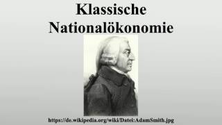 Klassische Nationalökonomie [upl. by Megan]