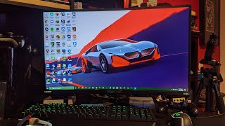 scepter C27 gaming monitor unboxing and hardware setup [upl. by Sternlight]