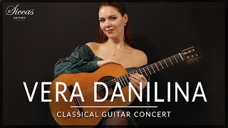 VERA DANILINA  Classical Guitar Concert  Mozart Bach Sor VillaLobos amp more  Siccas Guitars [upl. by Mharba]