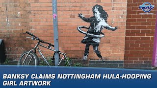 Banksy claims Nottingham hulahooping girl artwork  News Bulletin  Indus News [upl. by Notsua]