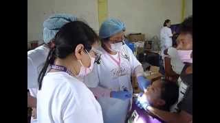 Rapha Medical Dental Mission A dental patient in Sta Fe Leyte 04032014 [upl. by Sato]