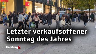 Letzter verkaufsoffener Sonntag des Jahres in Hamburg [upl. by Copeland173]