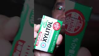 ASMR  Unwrapping Lotte Xylitol Original Chewing Gum  Fresh breathe anyone DoctorTristanPeh ASMR [upl. by Kcirrek]