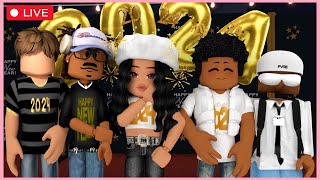 BLOXBURG 2024 NEW YEARS PARTY BUILD BATTLE [upl. by Akire]