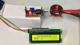 Simple Tachometer RPM counter using proximity sensor [upl. by Hadihsar144]