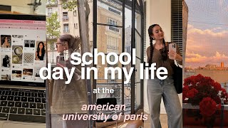 school day in my life as a student living in paris  american university of paris 📖 [upl. by Rusert415]