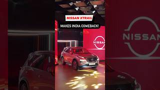 NISSAN XTrail makes INDIA DEBUT Nissan xtrail suv shorts [upl. by Jillie987]